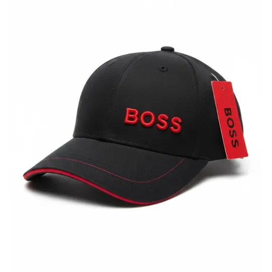 BOSS Black & Red Baseball Cap